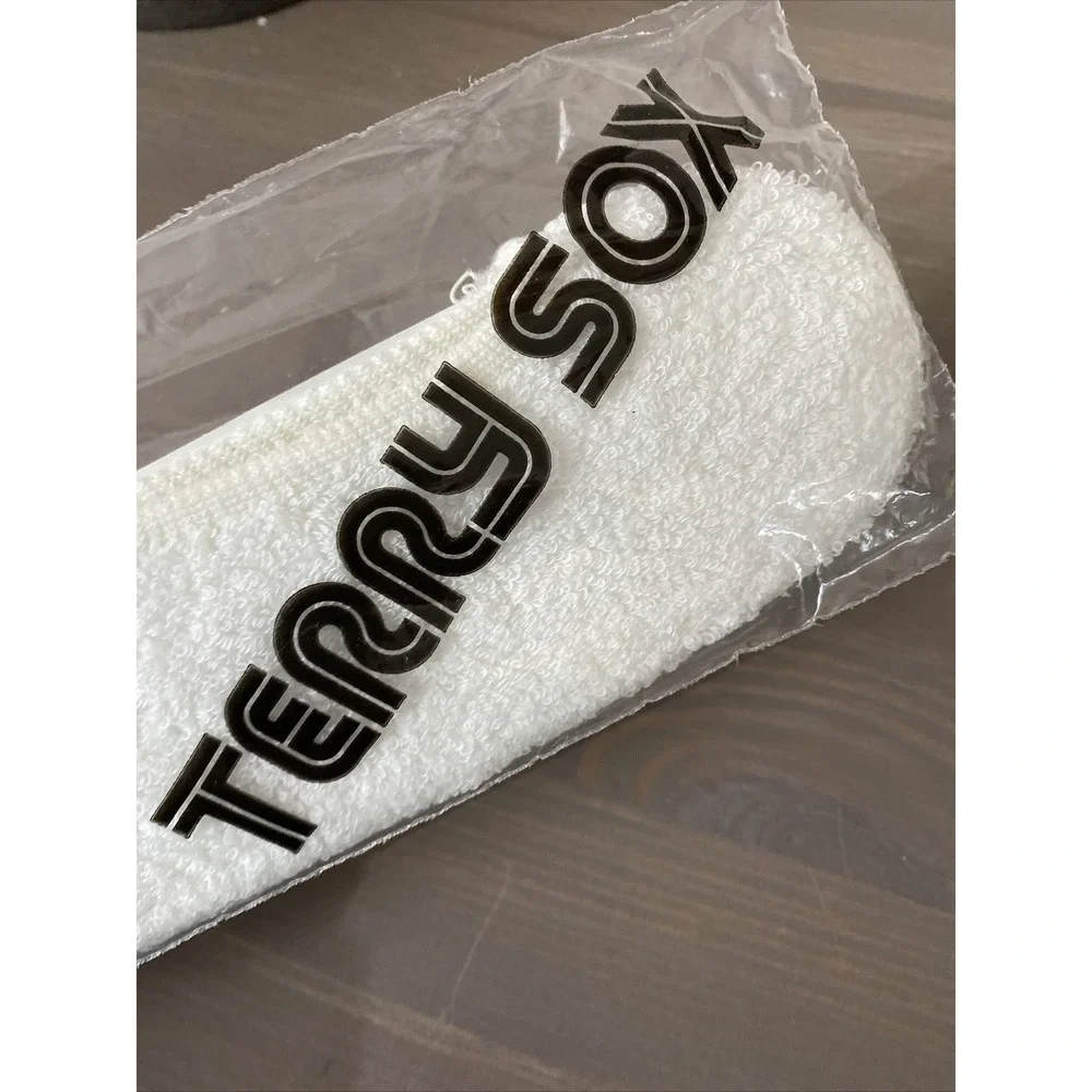 Vintage Terry Sox White Sports Ankle Footie SOCKS USA Open Pkg 1980's